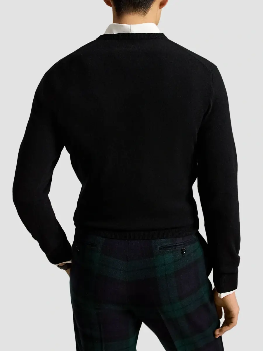 Polo Ralph Lauren Men's Dog-Intarsia Cashmere Crewneck Sweater | Thumbnail 3 Polo Ralph Lauren Men's Dog-Intarsia Cashmere Crewneck Sweater | Thumbnail 3