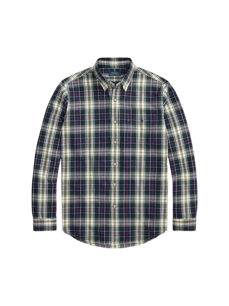 Polo Ralph Lauren Men's Plaid Brushed Oxford Cotton Classic-Fit Shirt
