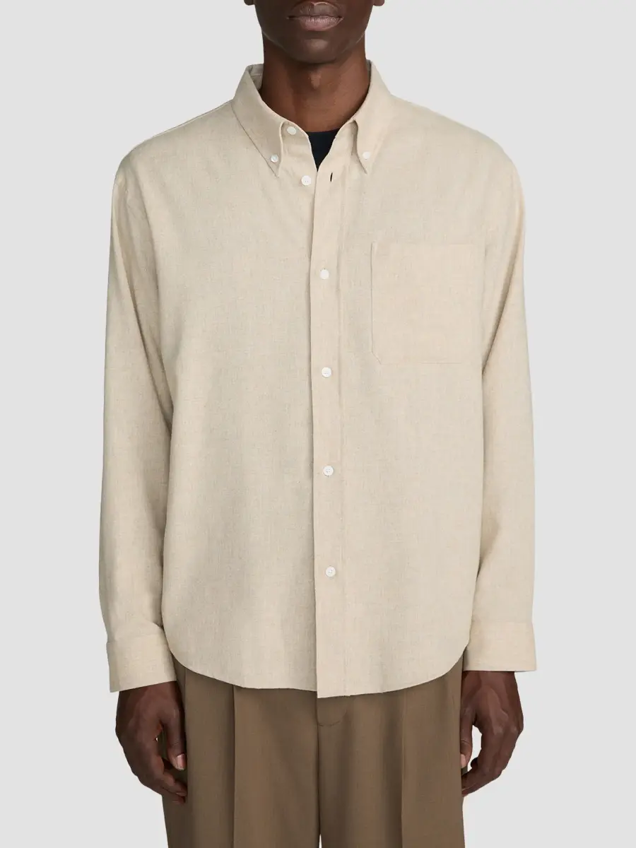 Frame Men's Heathered Pocket Shirt | Thumbnail 4 Frame Men's Heathered Pocket Shirt | Thumbnail 4