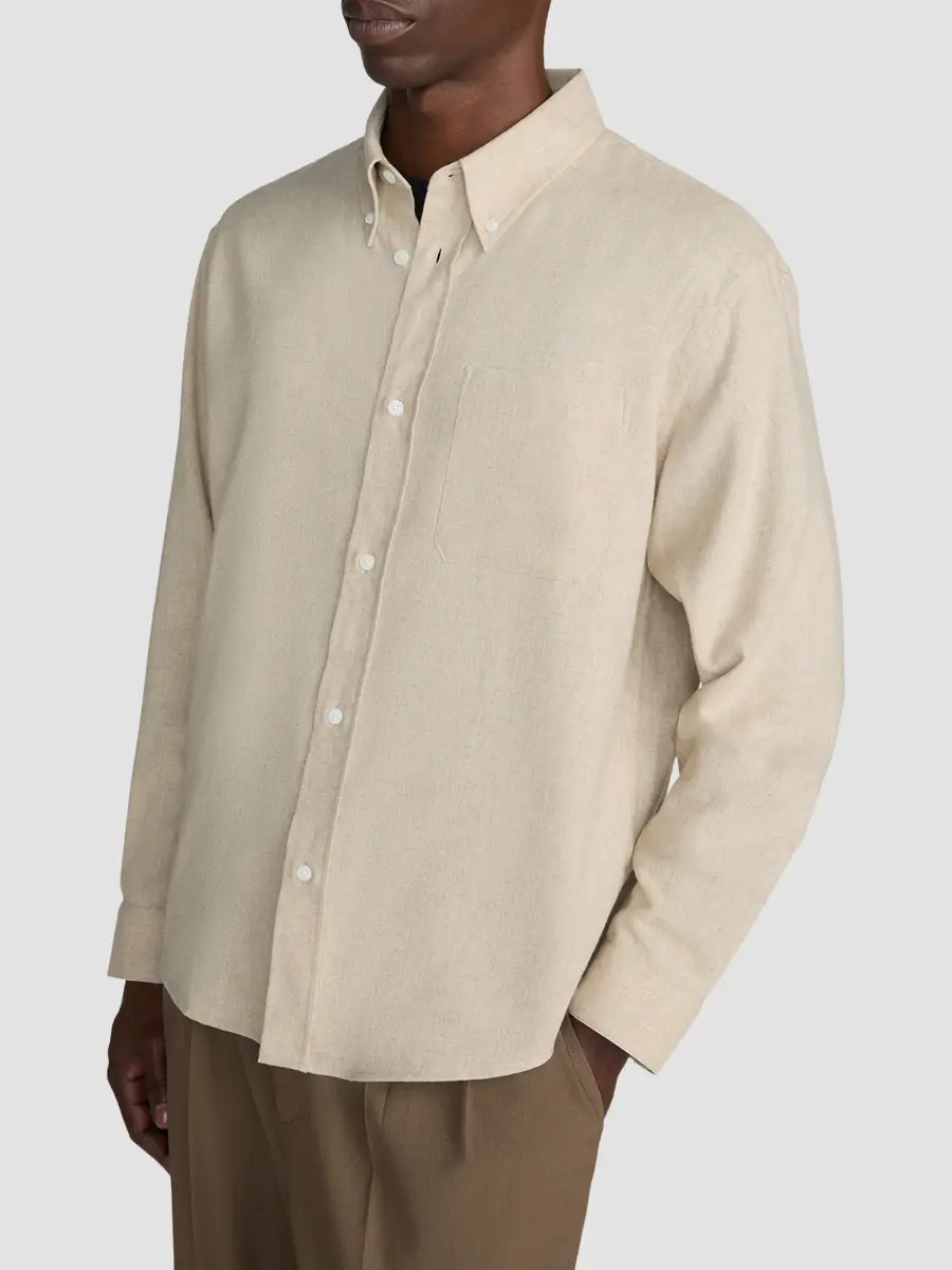 Frame Men's Heathered Pocket Shirt | Thumbnail 5 Frame Men's Heathered Pocket Shirt | Thumbnail 5
