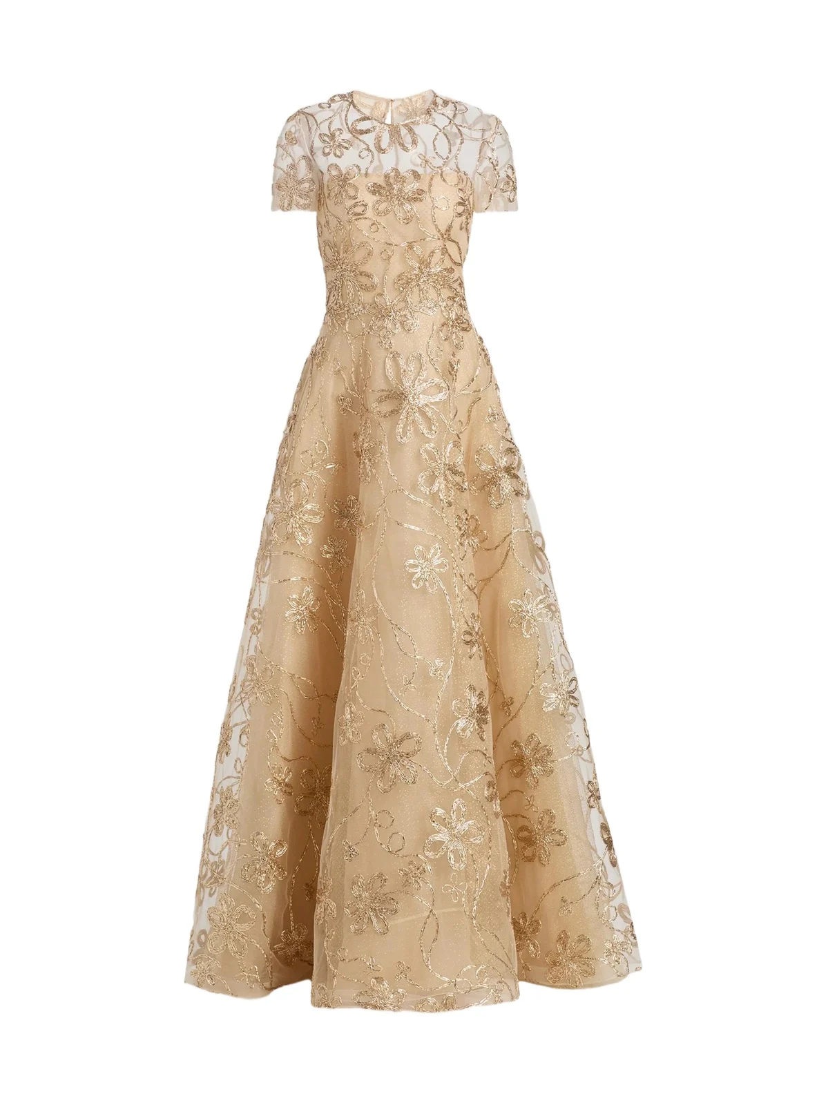 Naeem Khan Women's Glitter Embroidered Ball Gown