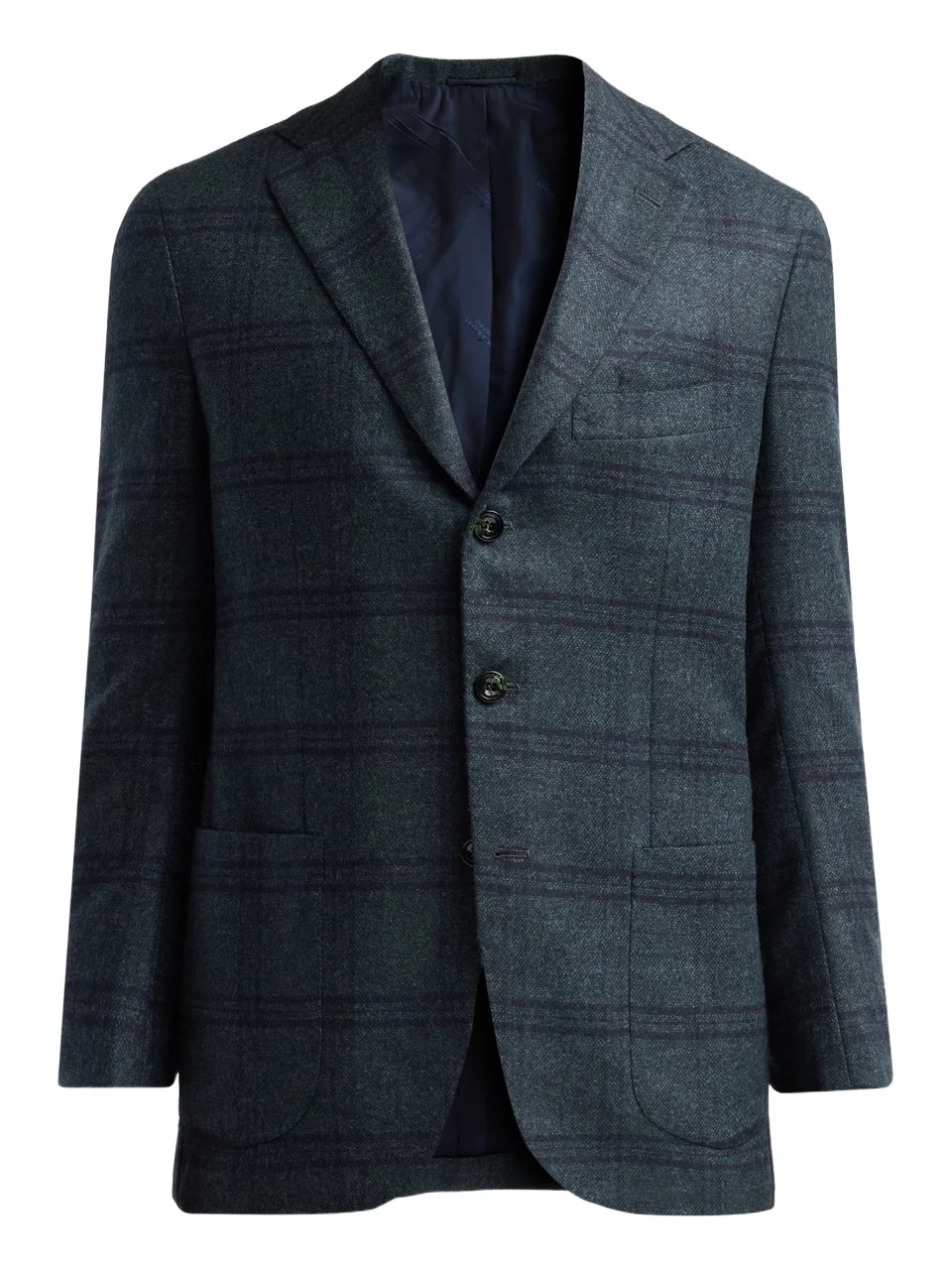 Men's Plaid Cashmere Single-Breasted Sport Coat Men's Plaid Cashmere Single-Breasted Sport Coat
