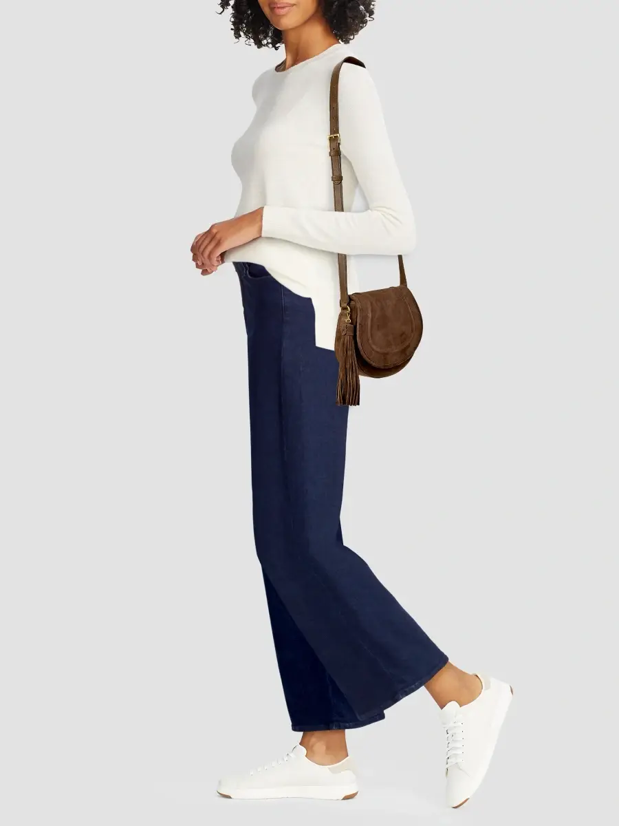 GiGi New York Women's Jenni Suede Saddle Bag | Thumbnail 2 GiGi New York Women's Jenni Suede Saddle Bag | Thumbnail 2