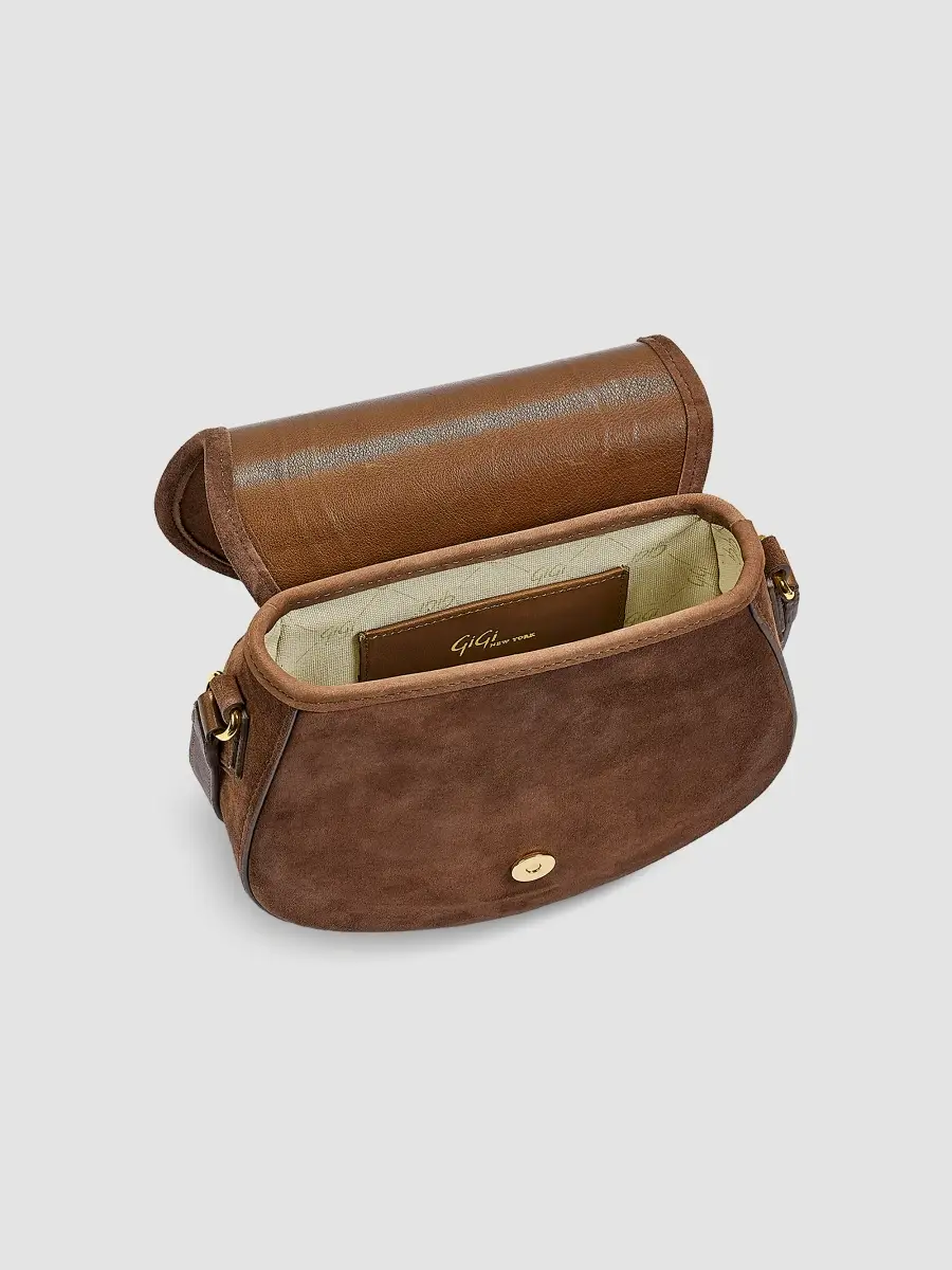 GiGi New York Women's Jenni Suede Saddle Bag | Thumbnail 4 GiGi New York Women's Jenni Suede Saddle Bag | Thumbnail 4
