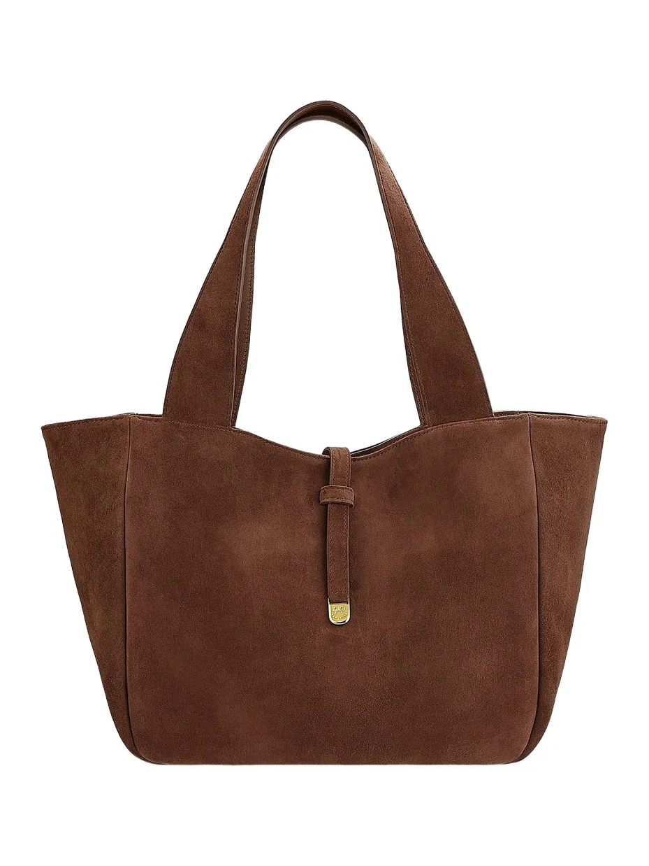 GiGi New York Women's Mercer Suede Tote Bag