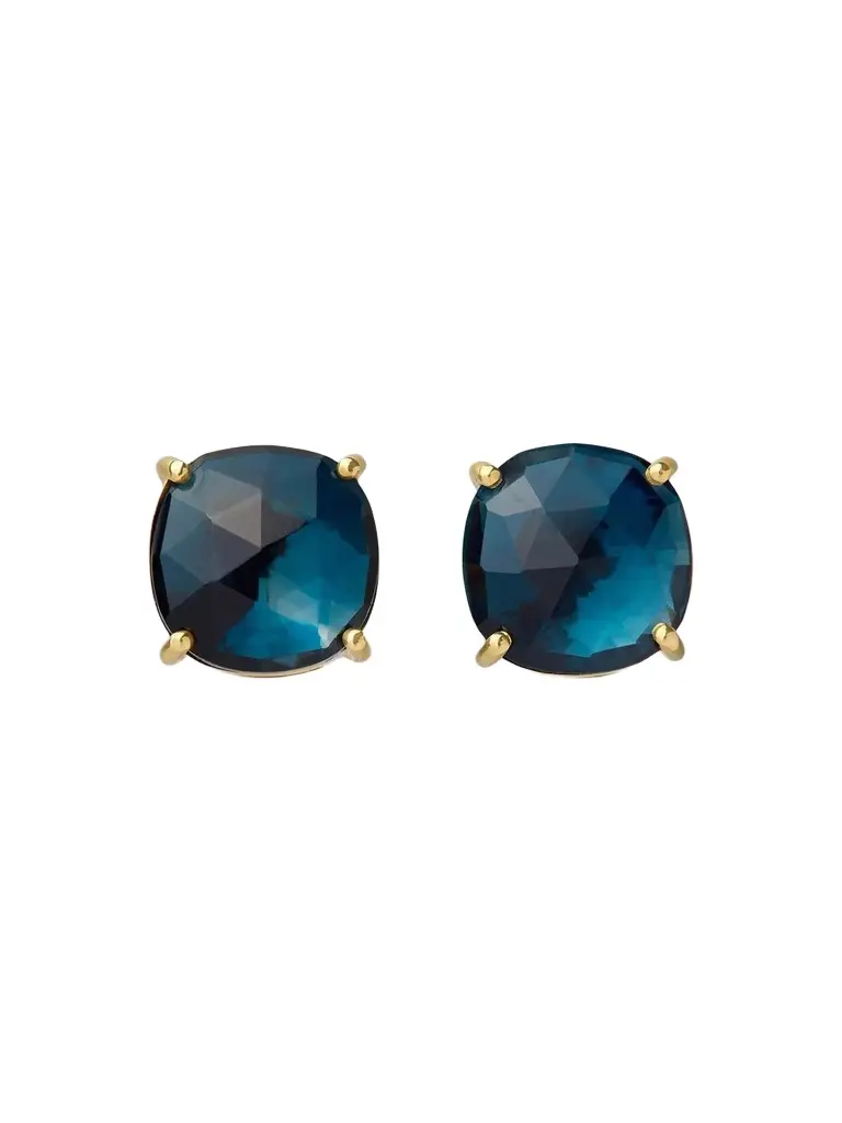 MARCO BICEGO Women's 18K Yellow Gold Jaipur Color London Blue Topaz Stud Earrings