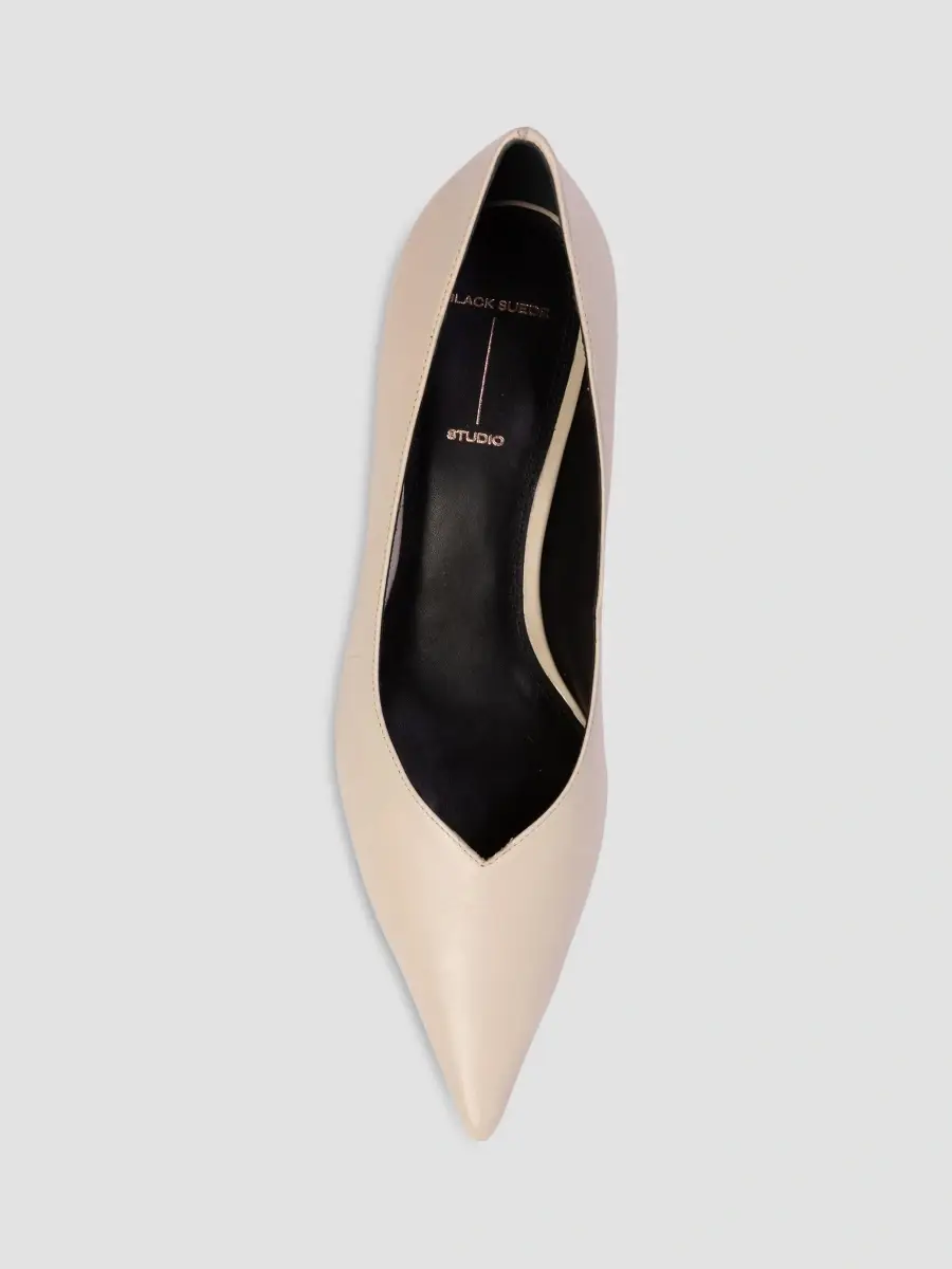 Black Suede Studio Women's Briar 50MM Leather Pumps | Thumbnail 2