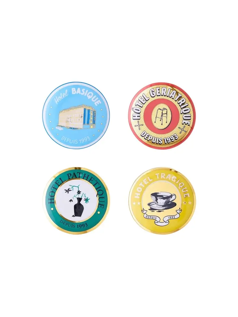 Jonathan Adler Hotel de Reve Coasters 4-Piece Set