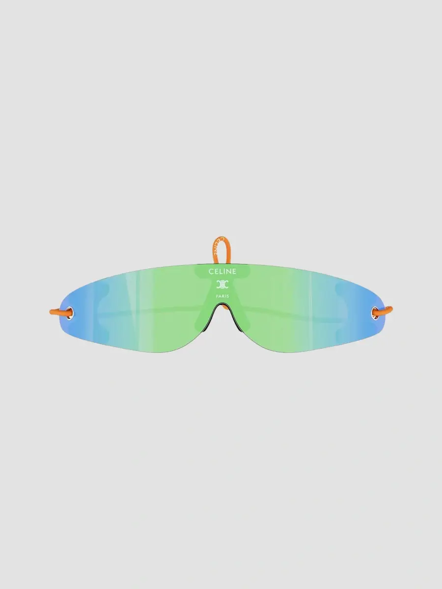 Celine Men's Défilé Runner Shield Sunglasses | Thumbnail 2 Celine Men's Défilé Runner Shield Sunglasses | Thumbnail 2