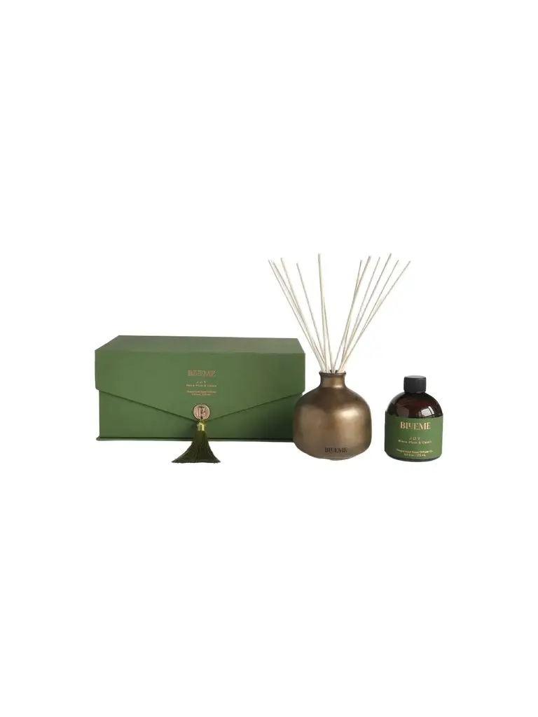 Blueme Joy Black Plum & Cassis Reed Diffuser Set