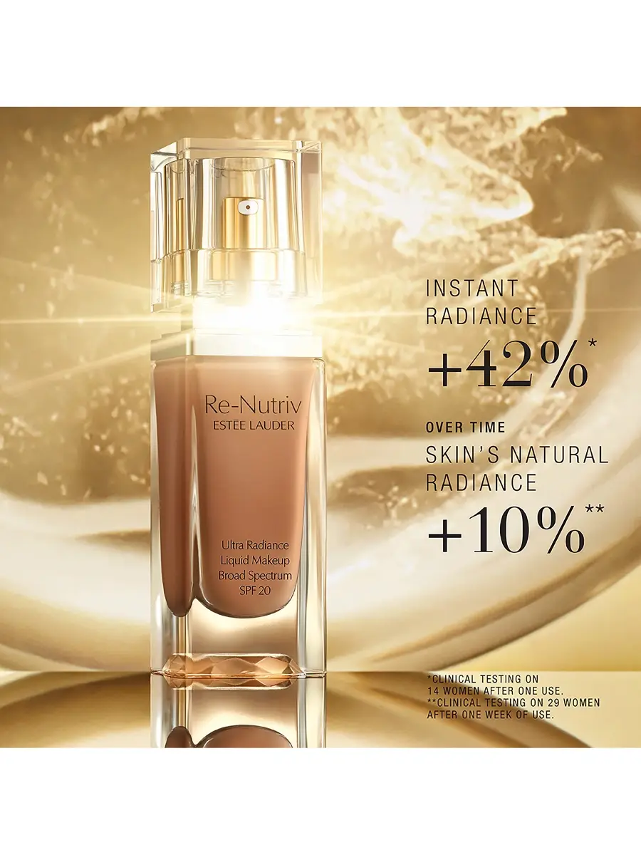 Estée Lauder Re-Nutriv Ultra Radiance Liquid Makeup Broad Spectrum SPF 20 | Thumbnail 4 Estée Lauder Re-Nutriv Ultra Radiance Liquid Makeup Broad Spectrum SPF 20 | Thumbnail 4