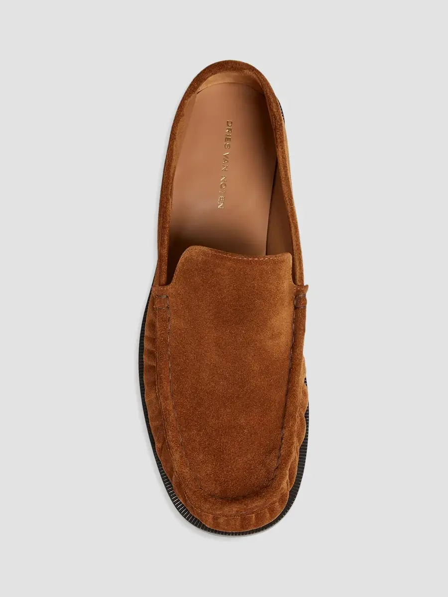 Dries Van Noten Men's Creased-Toe Suede Loafers | Thumbnail 5 Dries Van Noten Men's Creased-Toe Suede Loafers | Thumbnail 5