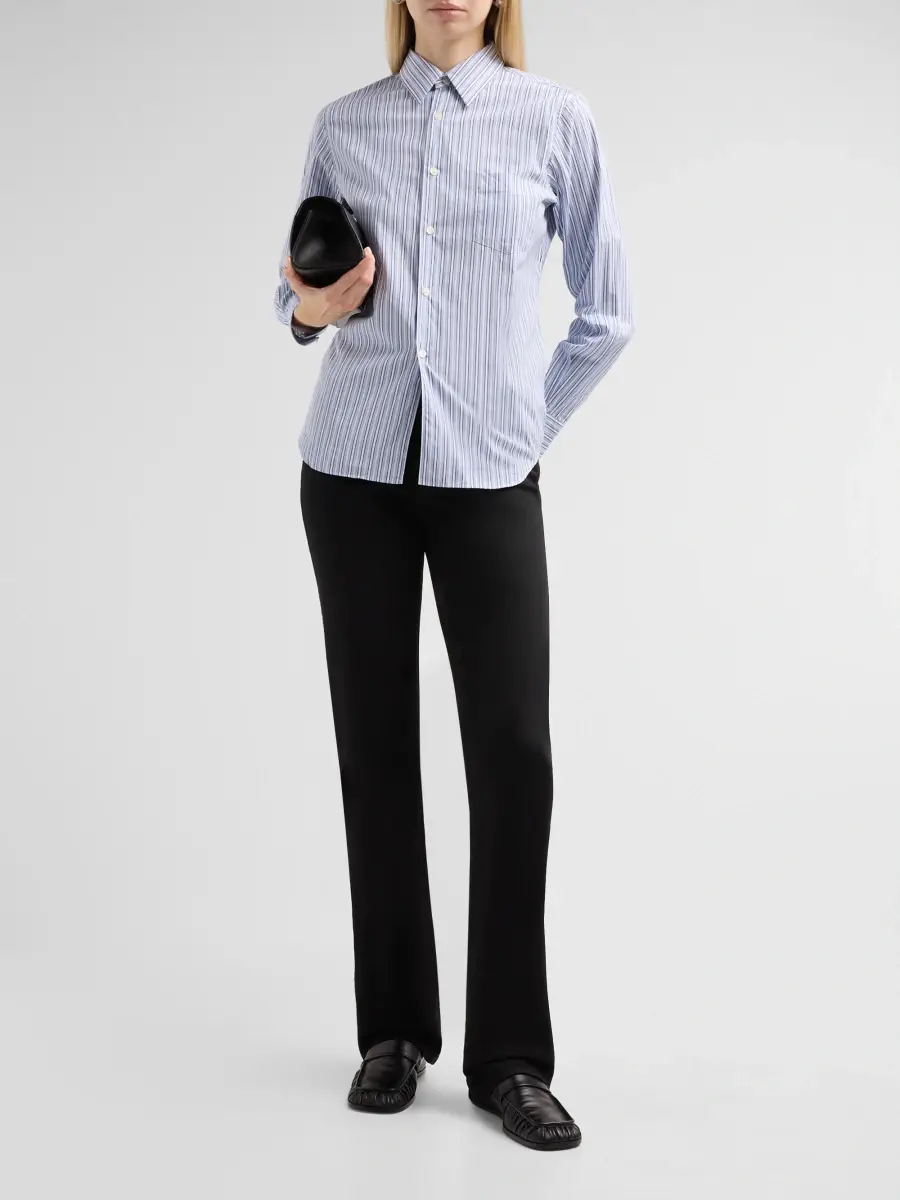 Comme des Garçons Women's Striped Cotton Shirt | Thumbnail 2 Comme des Garçons Women's Striped Cotton Shirt | Thumbnail 2