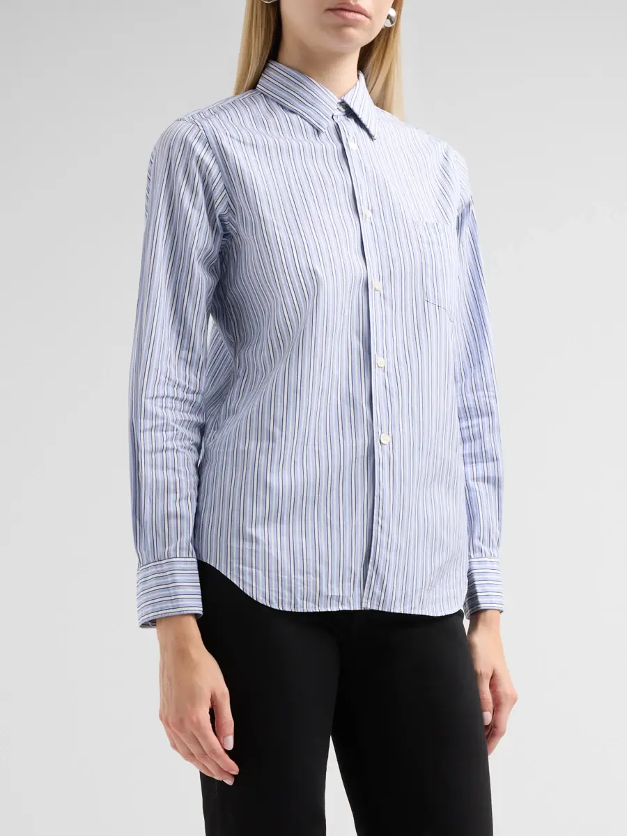 Comme des Garçons Women's Striped Cotton Shirt | Thumbnail 4 Comme des Garçons Women's Striped Cotton Shirt | Thumbnail 4