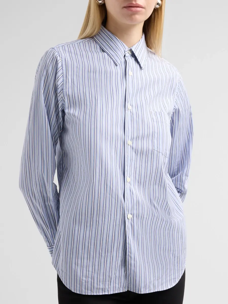Comme des Garçons Women's Striped Cotton Shirt | Thumbnail 5 Comme des Garçons Women's Striped Cotton Shirt | Thumbnail 5