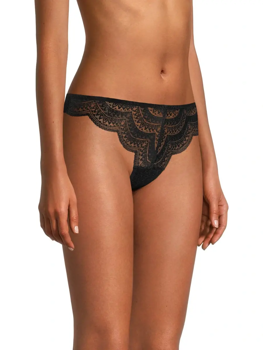 Simone Pérèle Women's Karma Scalloped Lace Tanga | Thumbnail 4