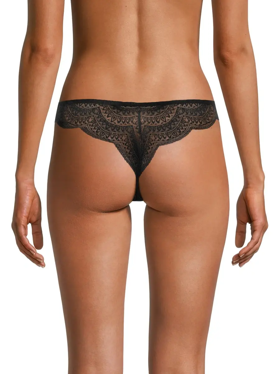 Simone Pérèle Women's Karma Scalloped Lace Tanga | Thumbnail 5