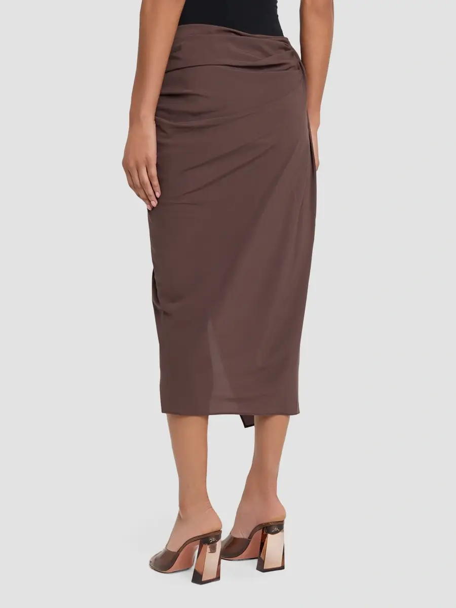 Jacquemus Women's Jersey Draped Midi Skirt | Thumbnail 3