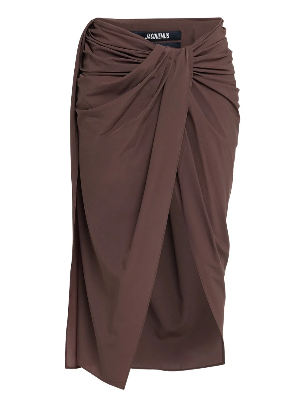 Jacquemus Women's Jersey Draped Midi Skirt