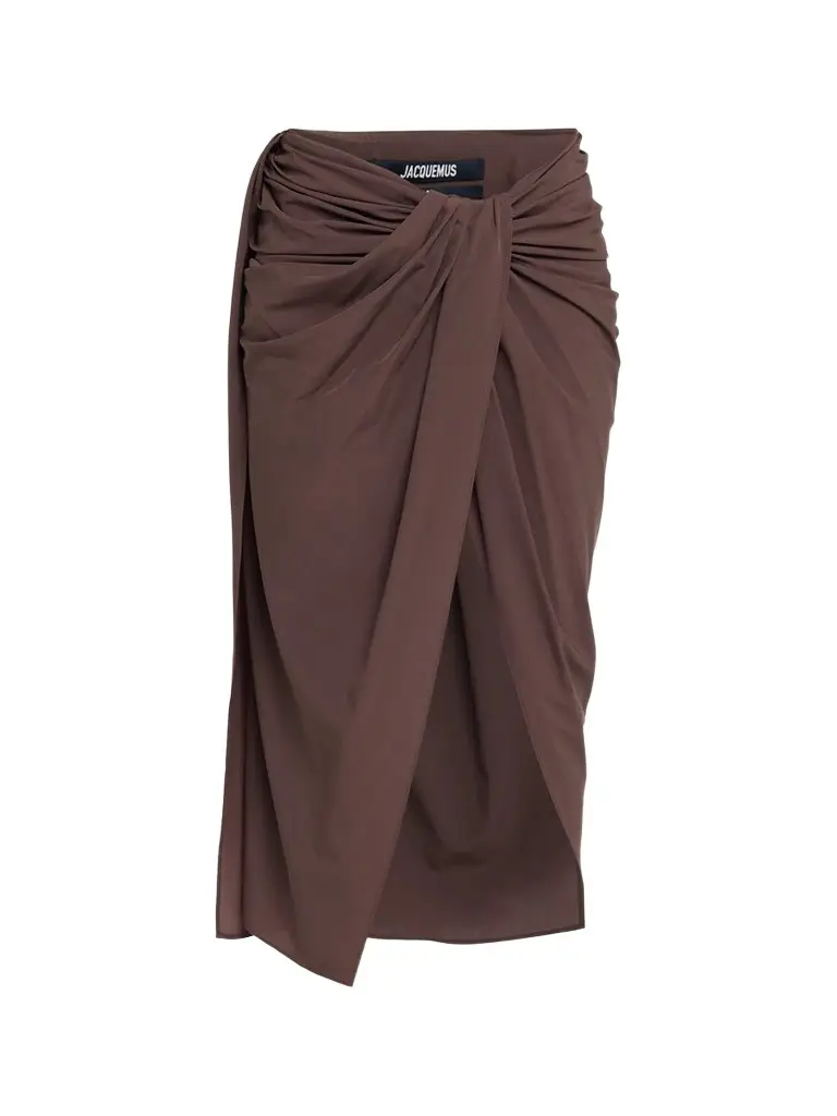 Women's Jersey Draped Midi Skirt Women's Jersey Draped Midi Skirt