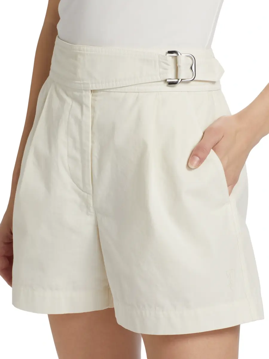 Burberry Women's Belted Cotton Shorts | Thumbnail 6