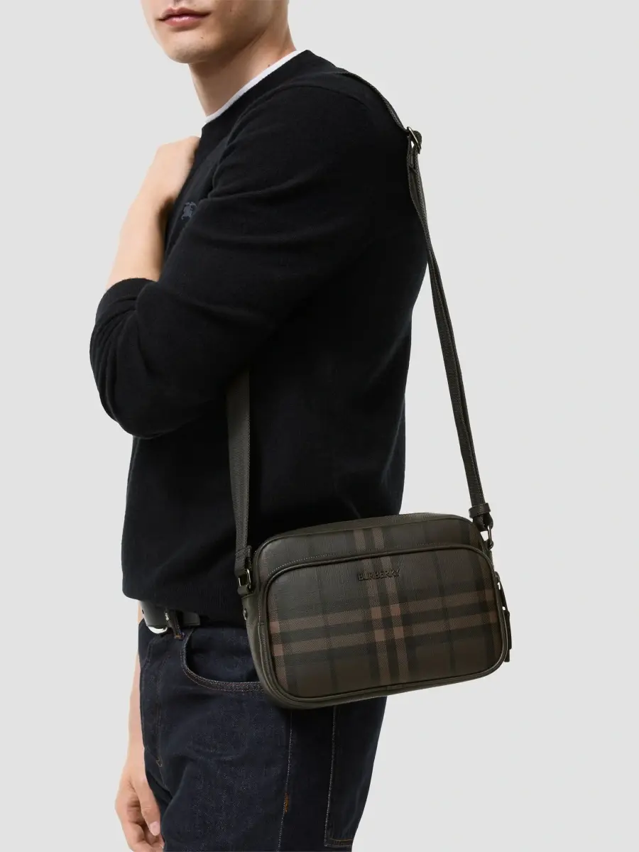 Burberry Men's City Check Pocket Crossbody Bag | Thumbnail 2 Burberry Men's City Check Pocket Crossbody Bag | Thumbnail 2