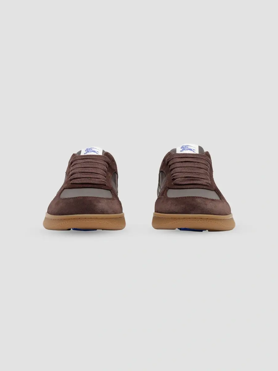 Burberry Men's Terrace Check Leather & Suede Low-Top Sneakers | Thumbnail 2 Burberry Men's Terrace Check Leather & Suede Low-Top Sneakers | Thumbnail 2