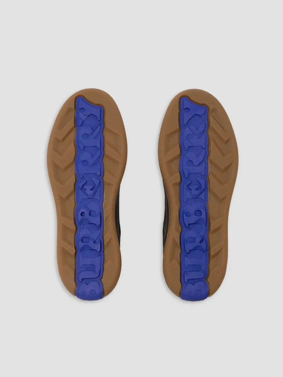 Burberry Men's Terrace Check Leather & Suede Low-Top Sneakers | Thumbnail 5 Burberry Men's Terrace Check Leather & Suede Low-Top Sneakers | Thumbnail 5