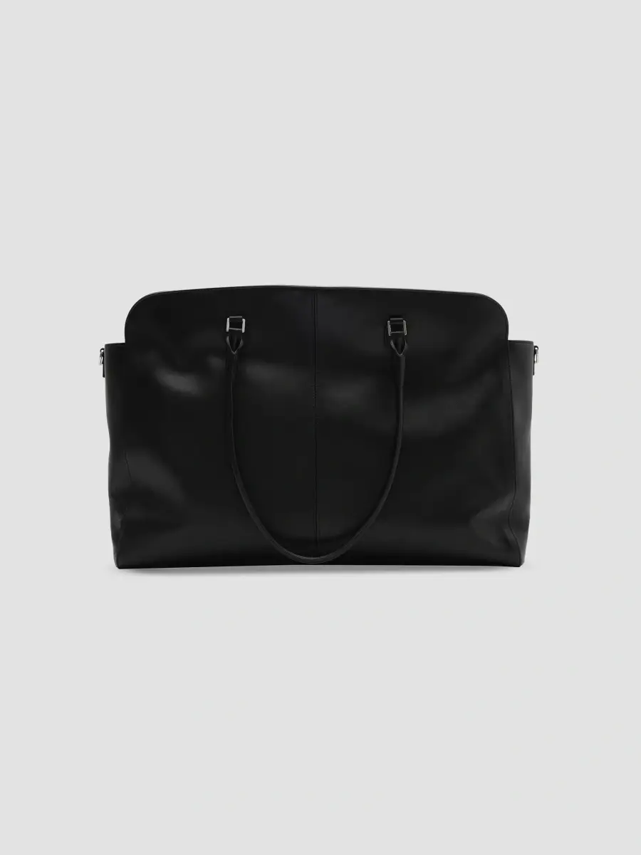 Burberry Men's Knight Stamp Leather Tote Bag | Thumbnail 2 Burberry Men's Knight Stamp Leather Tote Bag | Thumbnail 2