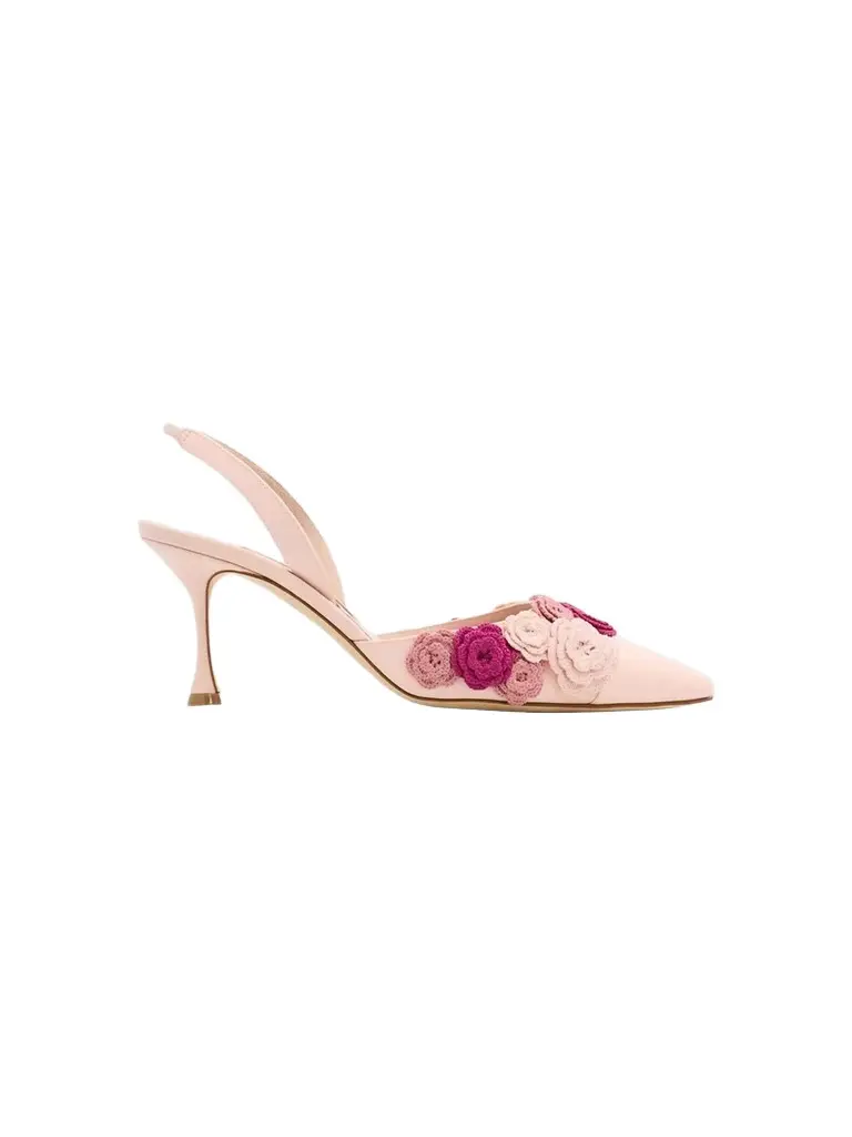 Manolo Blahnik Women's Svemutasli 70MM Slingback Pumps