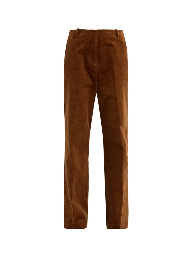 Ganni Women's Corduroy Low Crotch Pants