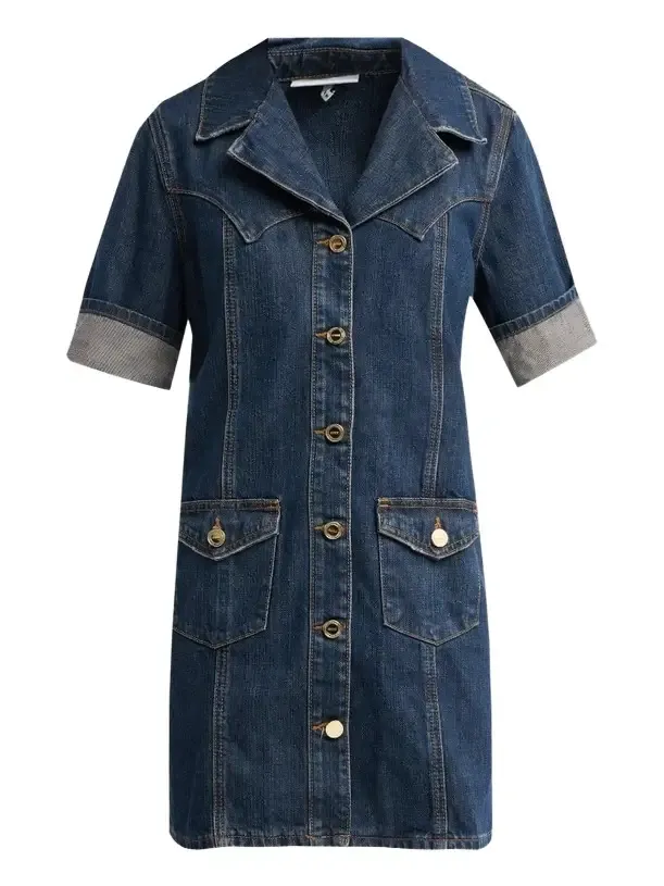 Women's Denim Mini Shirtdress Women's Denim Mini Shirtdress
