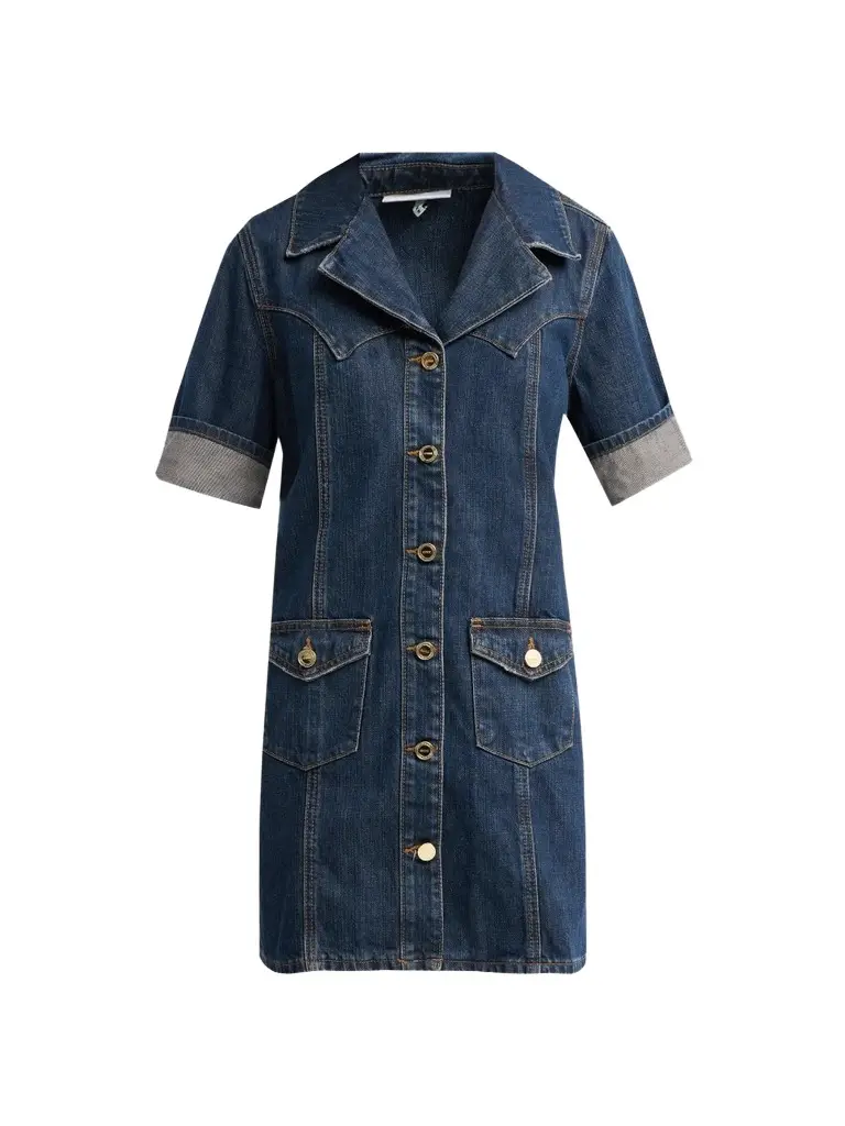 Women's Denim Mini Shirtdress Women's Denim Mini Shirtdress
