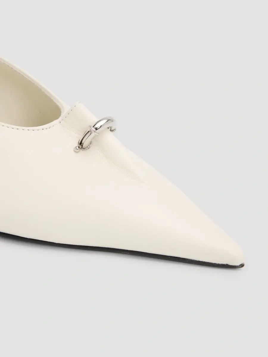 TOTEME Women's Sharp 35MM Pierced Leather Pumps | Thumbnail 2