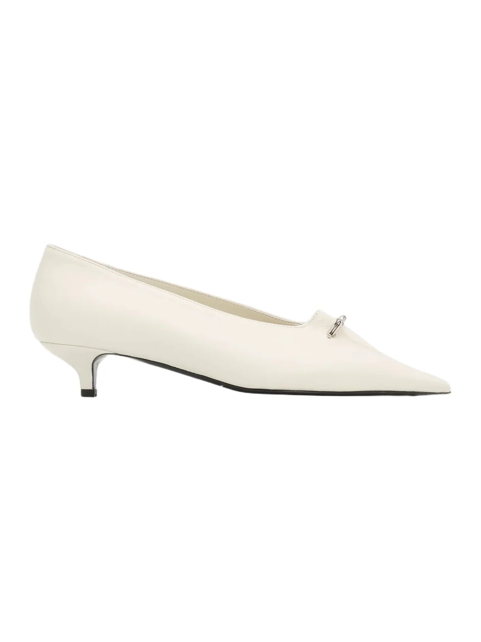 TOTEME Women's Sharp 35MM Pierced Leather Pumps