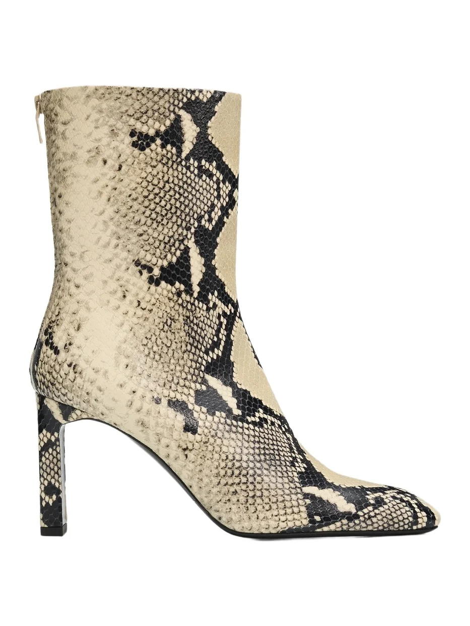 TOTEME Women's 85MM Python-Embossed Leather Boots