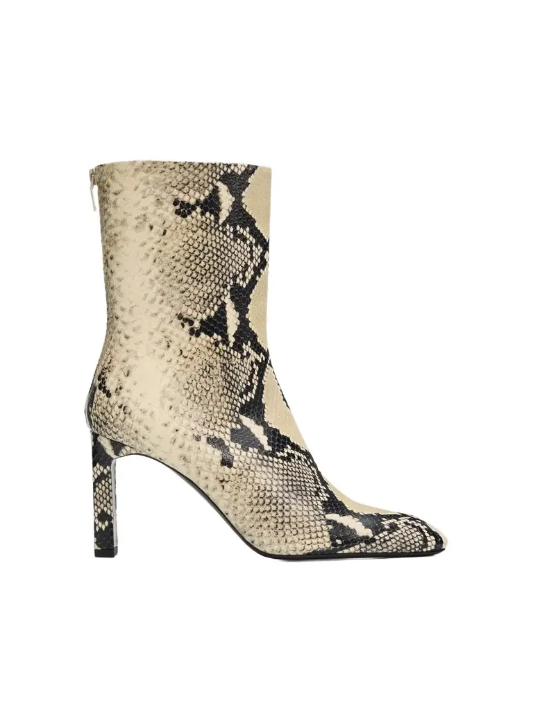 Women's Python-Embossed 85MM Leather Boots