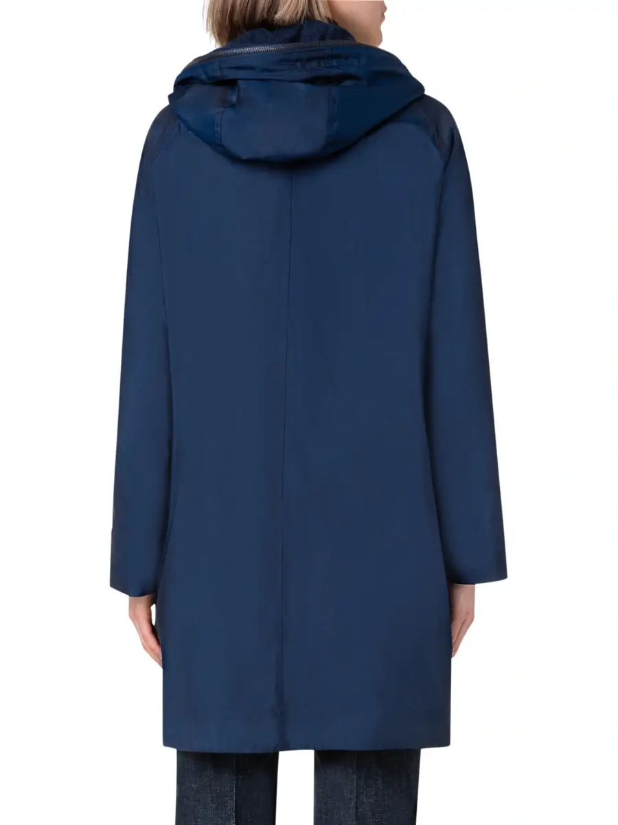 Akris Women's Bellevue 2-in-1 Cashmere & Silk Poplin Short Coat | Thumbnail 4 Akris Women's Bellevue 2-in-1 Cashmere & Silk Poplin Short Coat | Thumbnail 4