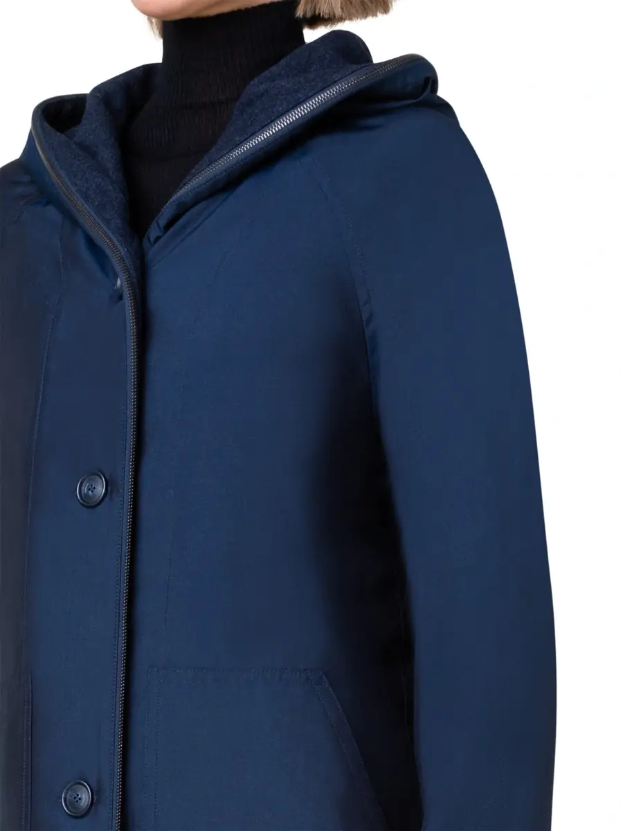 Akris Women's Bellevue 2-in-1 Cashmere & Silk Poplin Short Coat | Thumbnail 6 Akris Women's Bellevue 2-in-1 Cashmere & Silk Poplin Short Coat | Thumbnail 6