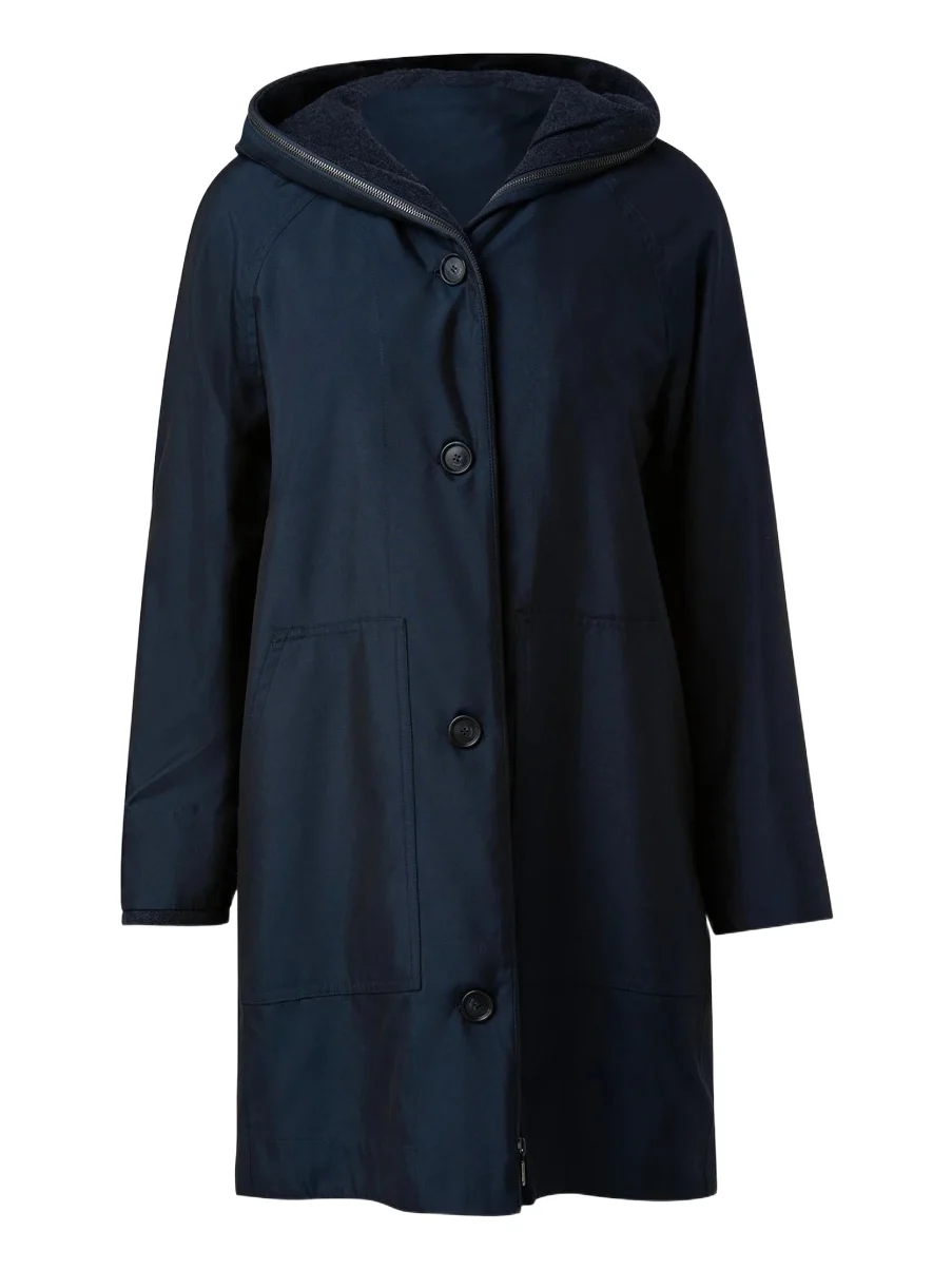 Akris Women's Bellevue 2-in-1 Cashmere & Silk Poplin Short Coat