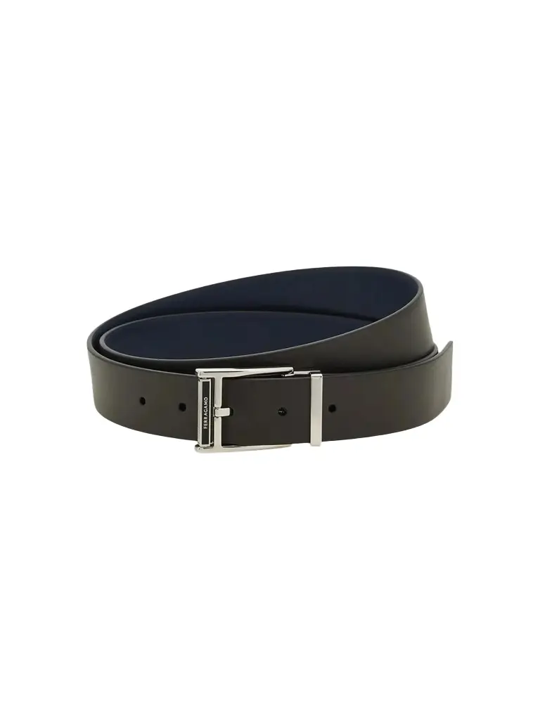 Ferragamo Men's Reversible Double Adjustable Leather Belt