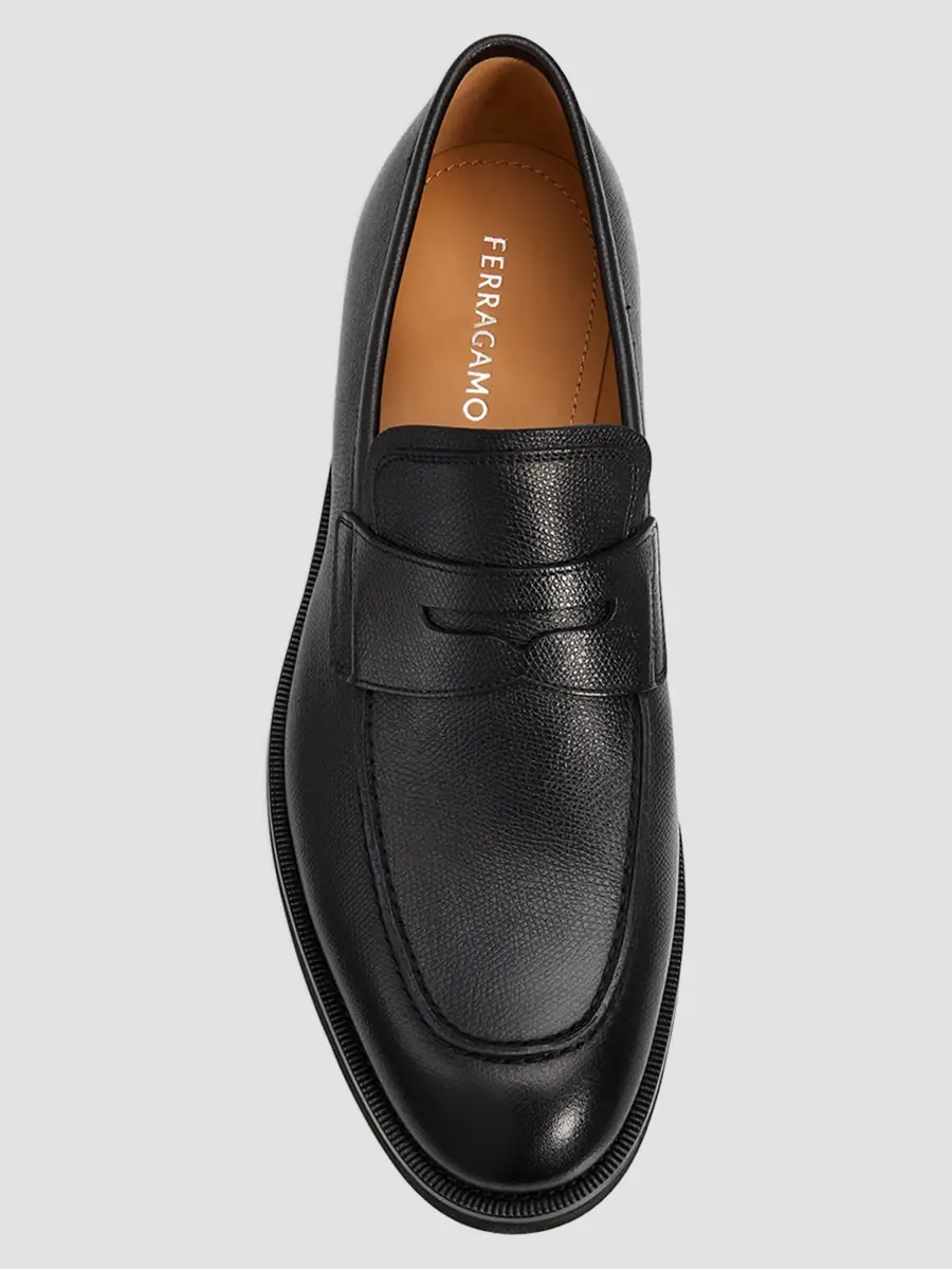 Ferragamo Men's Stefanovit Suede Penny Loafers | Thumbnail 6
