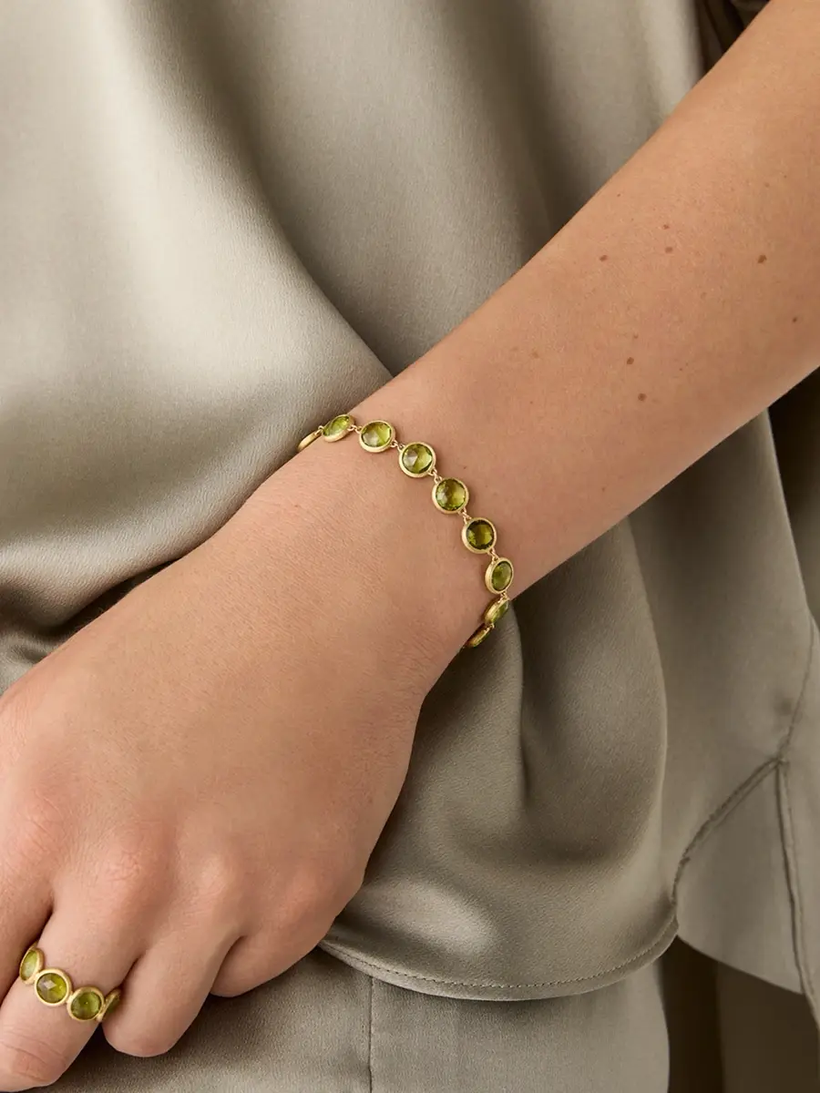 MARCO BICEGO Women's Jaipur Color 18K Yellow Gold Peridot Bezel Bracelet | Thumbnail 2 MARCO BICEGO Women's Jaipur Color 18K Yellow Gold Peridot Bezel Bracelet | Thumbnail 2