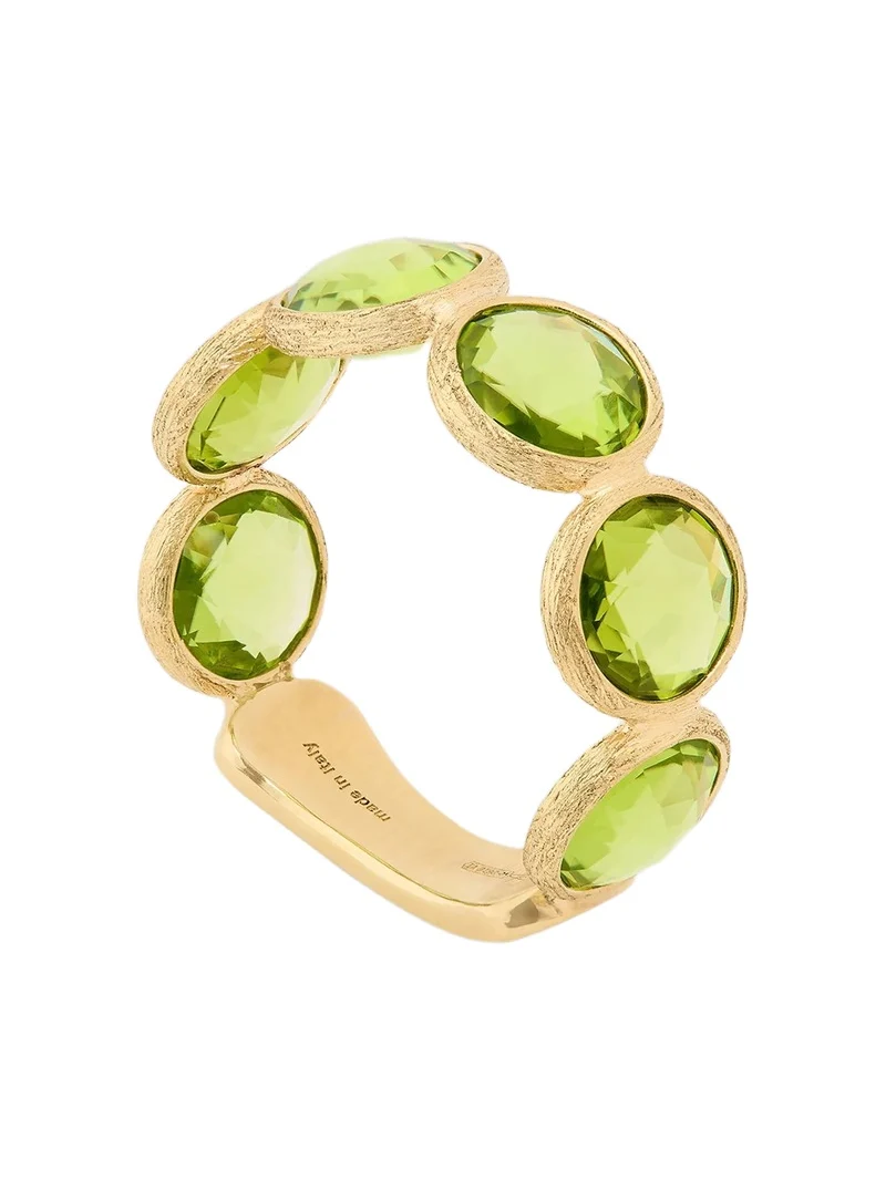 Women's Jaipur Color 18K Yellow Gold Peridot Bezel Ring Women's Jaipur Color 18K Yellow Gold Peridot Bezel Ring