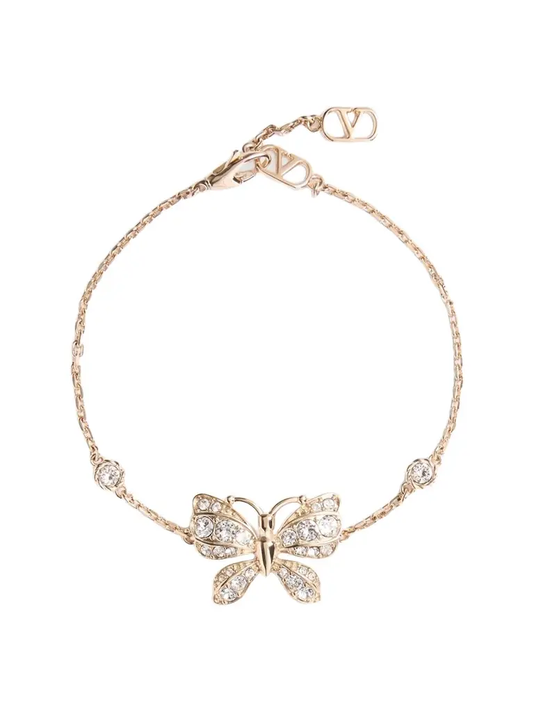 Women's Flutterby Bracelet in Metal and Swarovski Crystals Women's Flutterby Bracelet in Metal and Swarovski Crystals