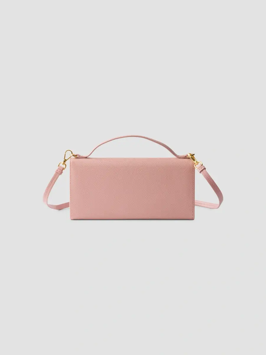 Prada Women's Saffiano Leather Wallet with Shoulder Strap | Thumbnail 3 Prada Women's Saffiano Leather Wallet with Shoulder Strap | Thumbnail 3