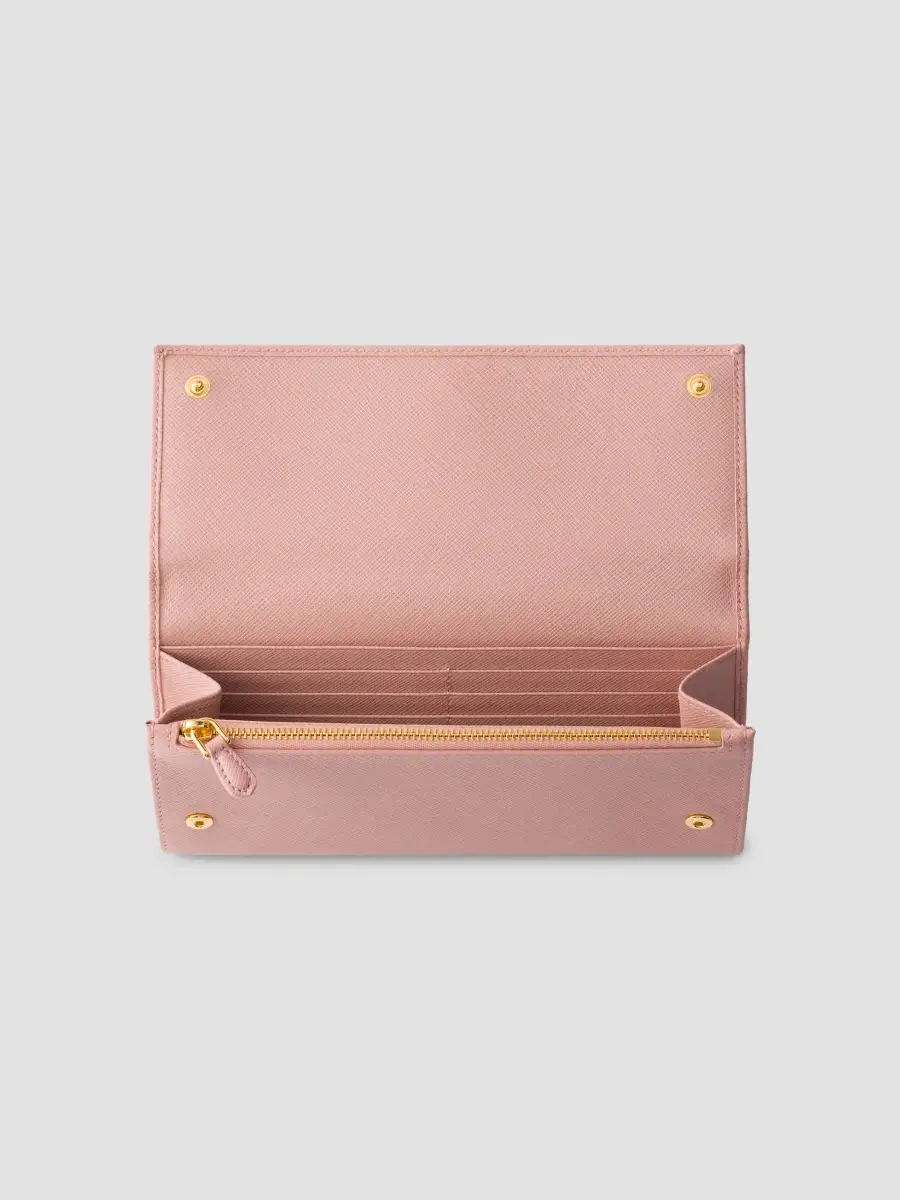 Prada Women's Saffiano Leather Wallet with Shoulder Strap | Thumbnail 4 Prada Women's Saffiano Leather Wallet with Shoulder Strap | Thumbnail 4