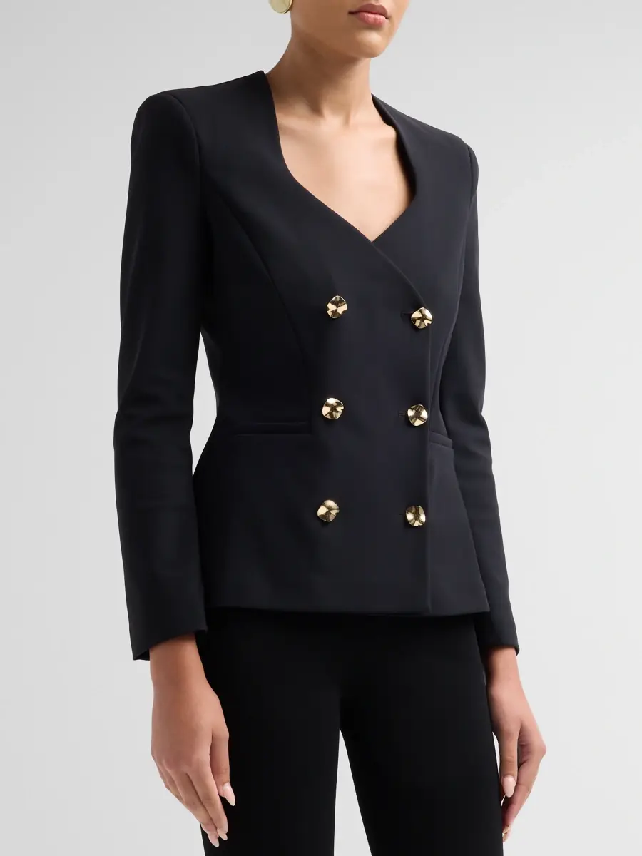 Chiara Boni La Petite Robe Women's Hester Double-Breasted Blazer | Thumbnail 4 Chiara Boni La Petite Robe Women's Hester Double-Breasted Blazer | Thumbnail 4