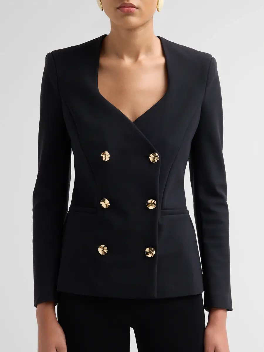 Chiara Boni La Petite Robe Women's Hester Double-Breasted Blazer | Thumbnail 5 Chiara Boni La Petite Robe Women's Hester Double-Breasted Blazer | Thumbnail 5