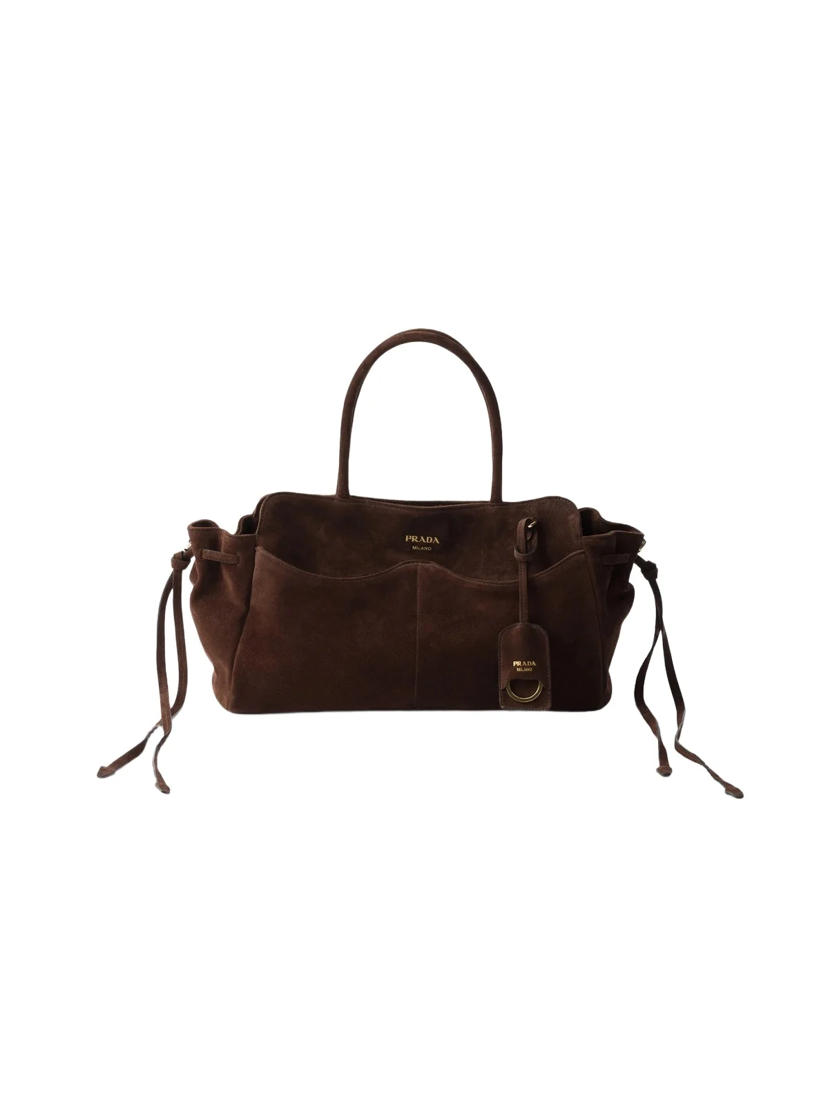Prada Women's Allusion Suede Large Tote Bag